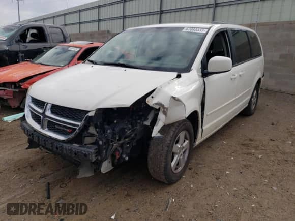 2013 Dodge Grand Caravan SXT with VIN 2C4RDGCG6DR575826, listed as a Copart auction lot 57378454 with 169,953 mi miles and Salvage title. Bid and sale history available at DreamBid. Image 1.