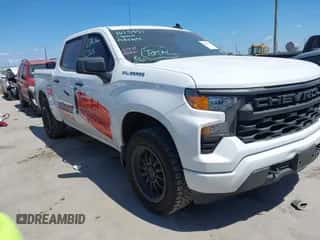 2024 Chevrolet Silverado 1500 Custom с VIN 1GCPABEK7RZ197582, выставлен на аукционе IAAI как лот 43091954 с пробегом 27 671 миль миль и . История ставок и продаж доступна на DreamBid. Изображение 1.