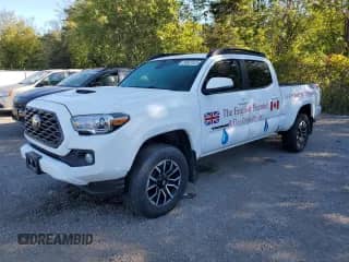 2020 Toyota Tacoma SR5 with VIN 5TFDZ5BN8LX052467, listed as a Copart auction lot 80501525 with 120,753 mi miles and Non repairable. Bid and sale history available at DreamBid. Image 1.