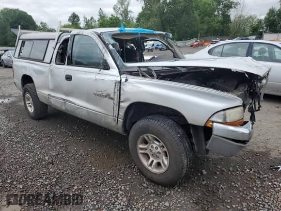 2001 Dodge Dakota Sport with VIN 1B7GL22N81S113985, listed as a Copart auction lot 56574005 with Not provided miles and Salvage title. Bid and sale history available at DreamBid. Image 4.