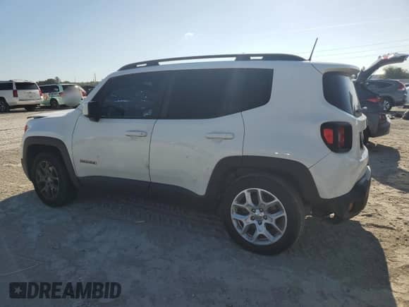 2018 Jeep Renegade Latitude with VIN ZACCJABB4JPJ68490, listed as a Copart auction lot 58223695 with Not provided miles and Salvage title. Bid and sale history available at DreamBid. Image 2.
