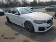 2021 BMW 5 Series 540i xDrive with VIN WBA73BJ01MWW90535, listed as a Copart auction lot 67872235 with 48,085 mi miles and Salvage title. Bid and sale history available at DreamBid. Image 4.