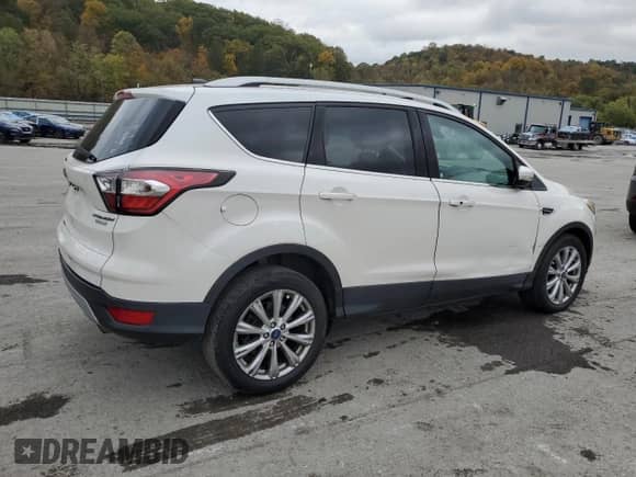 2017 Ford Escape Titanium with VIN 1FMCU0JD9HUB38980, listed as a Copart auction lot 89712745 with 188,124 mi miles and Clean title. Bid and sale history available at DreamBid. Image 3.
