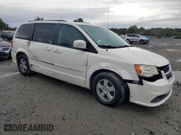 2012 Dodge Grand Caravan SXT with VIN 2C4RDGCG1CR154157, listed as a Copart auction lot 85591555 with 254,438 mi miles and Salvage title. Bid and sale history available at DreamBid. Image 4.