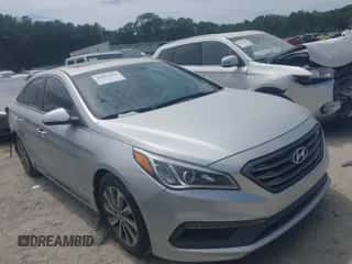 2016 Hyundai Sonata Limited with VIN 5NPE34AF7GH340198, listed as a IAAI auction lot 43081534 with 107,490 mi miles and . Bid and sale history available at DreamBid. Image 1.