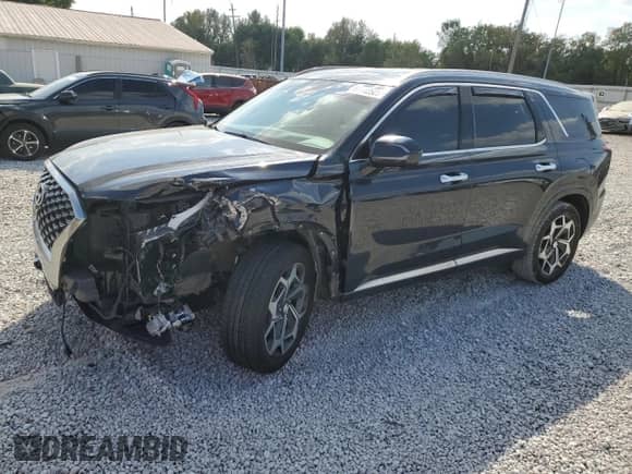 2022 Hyundai Palisade Calligraphy с VIN KM8R74HE1NU355569, выставлен на аукционе Copart как лот 81112585 с пробегом 100 385 миль миль и Списание • Salvage title. История ставок и продаж доступна на DreamBid. Изображение 1.