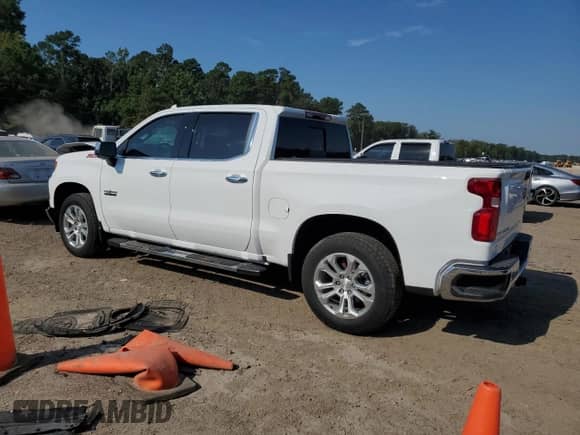 2024 Chevrolet Silverado 1500 LTZ with VIN 2GCUDGEDXR1194600, listed as a Copart auction lot 71164625 with 29,487 mi miles and Salvage title. Bid and sale history available at DreamBid. Image 2.