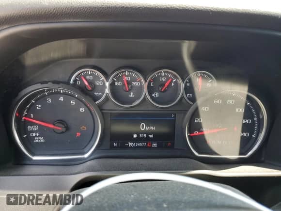 2019 Chevrolet Silverado 1500 LT with VIN 1GCRYDEK8KZ275647, listed as a Copart auction lot 58829495 with 124,577 mi miles and Salvage title. Bid and sale history available at DreamBid. Image 9.
