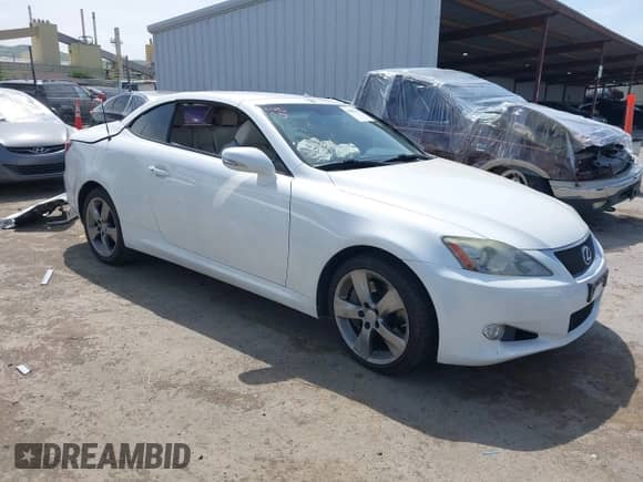 2010 Lexus IS 350 C с VIN JTHFE2C24A2501630, выставлен на аукционе IAAI как лот 42047403 с пробегом 90 754 миль миль и . История ставок и продаж доступна на DreamBid. Изображение 1.