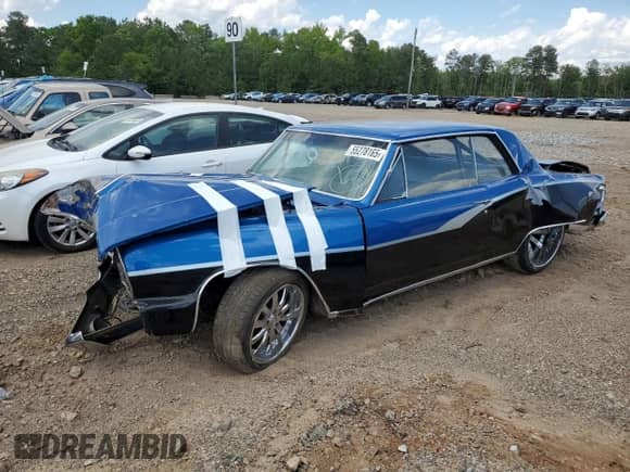 1964 Chevrolet Malibu с VIN 45837A168296, выставлен на аукционе Copart как лот 55278165 с пробегом 53 797 миль миль и Списание • Salvage title. История ставок и продаж доступна на DreamBid. Изображение 1.