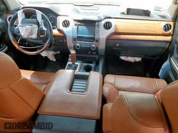 2016 Toyota Tundra Platinum with VIN 5TFGW5F13GX194969, listed as a Copart auction lot 58229245 with 118,574 mi miles and Salvage title. Bid and sale history available at DreamBid. Image 8.