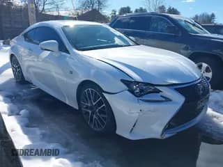 2016 Lexus RC 350 F Sport with VIN JTHSE5BC5G5006662, listed as a IAAI auction lot 41665715 with 51,378 mi miles and . Bid and sale history available at DreamBid. Image 1.