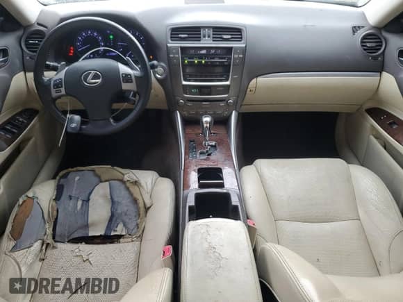 2011 Lexus IS 250 with VIN JTHCF5C25B5051682, listed as a Copart auction lot 69271035 with 229,934 mi miles and Salvage title. Bid and sale history available at DreamBid. Image 8.