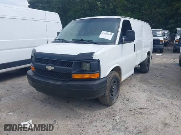 2014 Chevrolet Express Cargo with VIN 1GCWGFBA1E1128960, listed as a IAAI auction lot 43279979 with Not provided miles and . Bid and sale history available at DreamBid. Image 17.
