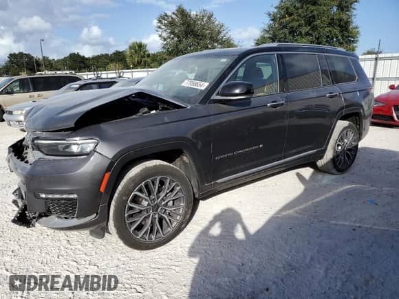 2021 Jeep Grand Cherokee Summit Reserve z VIN 1C4RJKET6M8192342, wystawiony jako Copart lot #77958654 z przebiegiem 38 423 mil mil oraz Nie do naprawy • Non repairable. Historia ofert i sprzedaży dostępna na DreamBid. Obrazek 1.