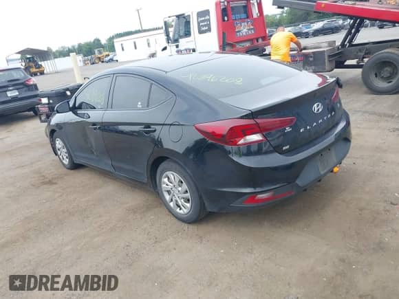 2020 Hyundai Elantra SE with VIN KMHD74LFXLU936236, listed as a IAAI auction lot 42896208 with 83,972 mi miles and . Bid and sale history available at DreamBid. Image 3.