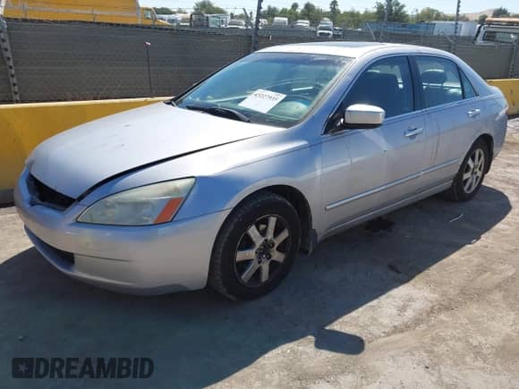 2005 Honda Accord EX-L with VIN 1HGCM66585A075393, listed as a IAAI auction lot 43227935 with 181,285 mi miles and . Bid and sale history available at DreamBid. Image 2.