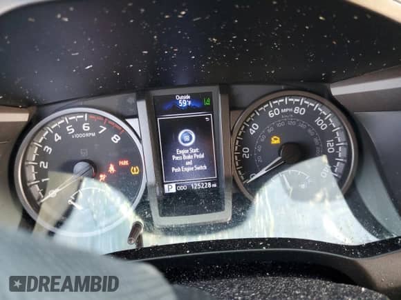 2020 Toyota Tacoma SR5 with VIN 5TFCZ5AN8LX240726, listed as a Copart auction lot 80963195 with 125,228 mi miles and Salvage title. Bid and sale history available at DreamBid. Image 9.