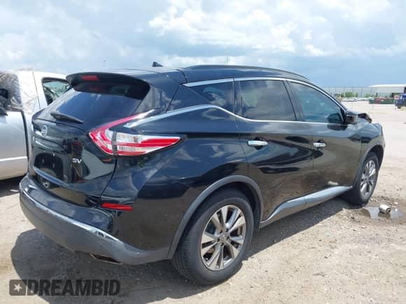 2016 Nissan Murano S with VIN 5N1AZ2MG0GN118541, listed as a IAAI auction lot 42553397 with 134,693 mi miles and . Bid and sale history available at DreamBid. Image 4.