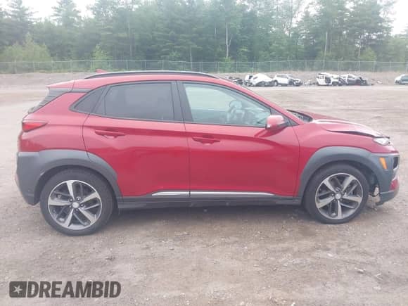 2020 Hyundai Kona Ultimate with VIN KM8K5CA51LU529360, listed as a IAAI auction lot 42559418 with 54,802 mi miles and . Bid and sale history available at DreamBid. Image 14.