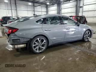 2021 Hyundai Sonata SEL Plus z VIN 5NPEJ4J29MH087173, wystawiony jako Copart lot #66577135 z przebiegiem 60 197 mil mil oraz Szkoda całkowita • Salvage title. Historia ofert i sprzedaży dostępna na DreamBid. Obrazek 3.