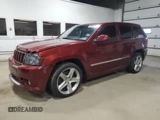 2007 Jeep Grand Cherokee SRT-8 with VIN 1J8HR78387C503826, listed as a Copart auction lot 83982735 with 134,227 mi miles and Salvage title. Bid and sale history available at DreamBid. Image 1.