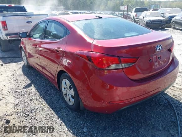 2016 Hyundai Elantra SE with VIN 5NPDH4AE7GH761133, listed as a IAAI auction lot 43367045 with 110,150 mi miles and . Bid and sale history available at DreamBid. Image 3.