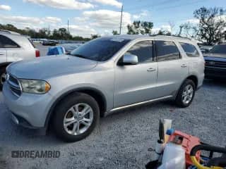 2012 Dodge Durango Crew with VIN 1C4RDJDG9CC129480, listed as a Copart auction lot 87045595 with 187,351 mi miles and Clean title. Bid and sale history available at DreamBid. Image 1.