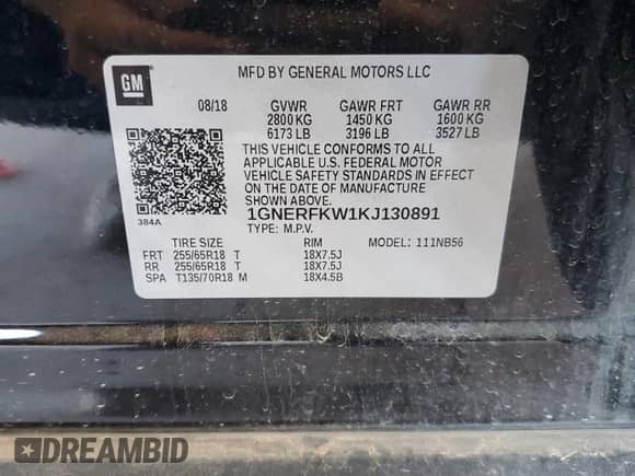 2019 Chevrolet Traverse LS with VIN 1GNERFKW1KJ130891, listed as a Copart auction lot 80649185 with 91,875 mi miles and Salvage title. Bid and sale history available at DreamBid. Image 13.