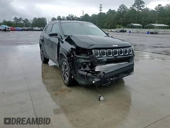 2022 Jeep Compass Limited with VIN 3C4NJDCB7NT113249, listed as a Copart auction lot 85197645 with 37,158 mi miles and Salvage title. Bid and sale history available at DreamBid. Image 14.