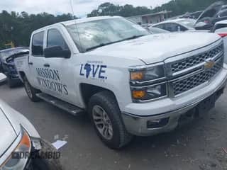 2014 Chevrolet Silverado 1500 LT z VIN 3GCUKREC9EG567345, wystawiony jako IAAI lot #42550781 z przebiegiem 184 860 mil mil oraz . Historia ofert i sprzedaży dostępna na DreamBid. Obrazek 1.
