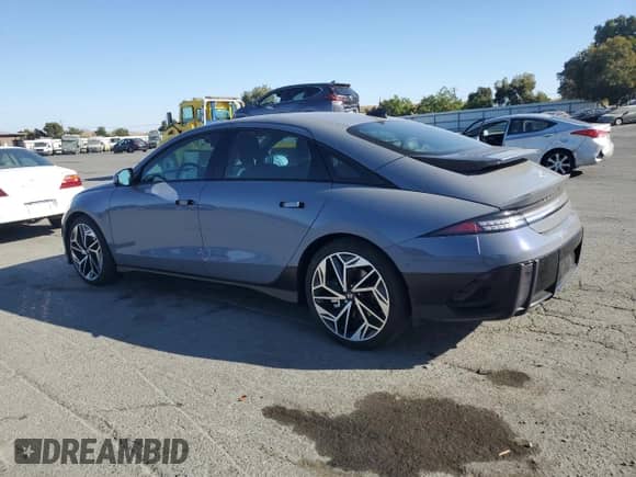 2025 Hyundai Ioniq 6 Limited with VIN KMHM54AA4SA091915, listed as a Copart auction lot 83982225 with 8,097 mi miles and Salvage title. Bid and sale history available at DreamBid. Image 2.