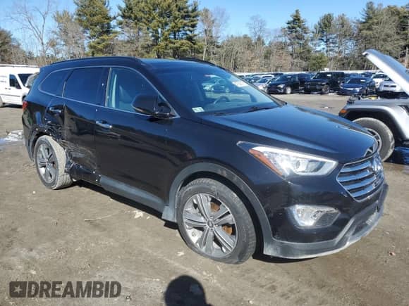 2016 Hyundai Santa Fe SE with VIN KM8SRDHFXGU156902, listed as a Copart auction lot 47253815 with Not provided miles and Salvage title. Bid and sale history available at DreamBid. Image 4.