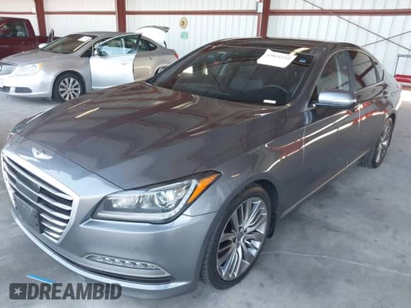 2015 Hyundai Genesis 5.0L with VIN KMHGN4JF8FU061202, listed as a IAAI auction lot 43021232 with 158,883 mi miles and . Bid and sale history available at DreamBid. Image 17.