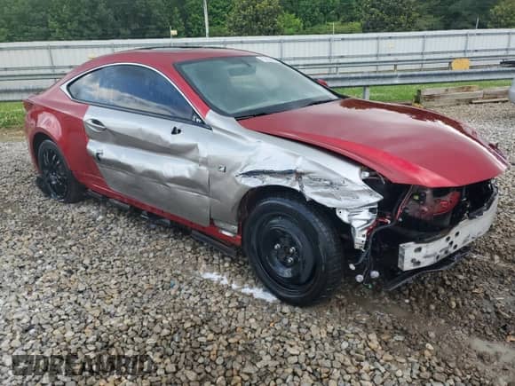 2016 Lexus RC 350 F Sport with VIN JTHSE5BC5G5005933, listed as a Copart auction lot 58581855 with 107,209 mi miles and Clean title. Bid and sale history available at DreamBid. Image 4.