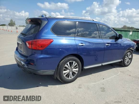 2019 Nissan Pathfinder SL z VIN 5N1DR2MN0KC614794, wystawiony jako Copart lot #81549825 z przebiegiem 67 321 mil mil oraz Szkoda całkowita • Salvage title. Historia ofert i sprzedaży dostępna na DreamBid. Obrazek 3.