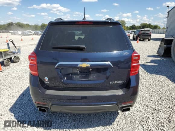 2016 Chevrolet Equinox LT with VIN 2GNFLFE3XG6233951, listed as a Copart auction lot 71409005 with 129,263 mi miles and Salvage title. Bid and sale history available at DreamBid. Image 6.