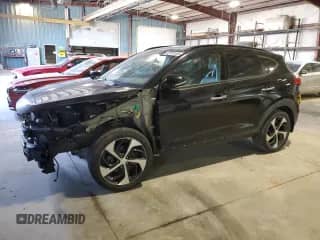 2016 Hyundai Tucson Limited z VIN KM8J33A2XGU129570, wystawiony jako Copart lot #52110155 z przebiegiem 54 415 mil mil oraz Szkoda całkowita • Salvage title. Historia ofert i sprzedaży dostępna na DreamBid. Obrazek 1.