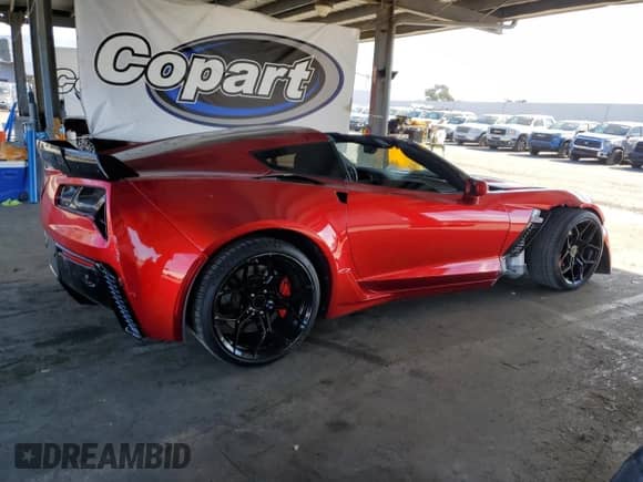 2019 Chevrolet Corvette Z06 3LZ with VIN 1G1YU2D67K5606590, listed as a Copart auction lot 72090335 with 60,275 mi miles and Salvage title. Bid and sale history available at DreamBid. Image 3.