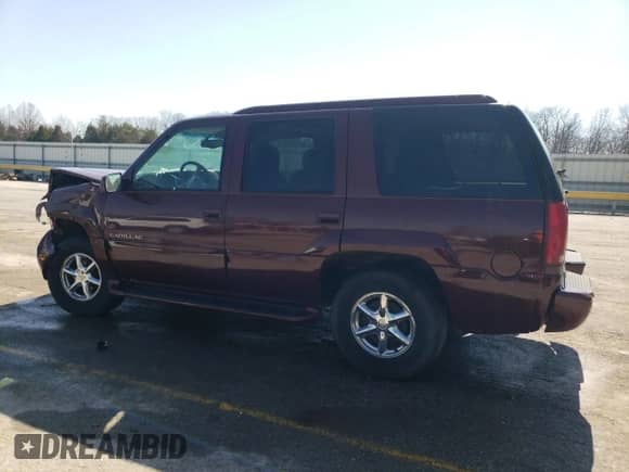 2000 Cadillac Escalade z VIN 1GYEK13R1YR123601, wystawiony jako Copart lot #48589225 z przebiegiem 258 998 mil mil oraz Szkoda całkowita • Salvage title. Historia ofert i sprzedaży dostępna na DreamBid. Obrazek 2.