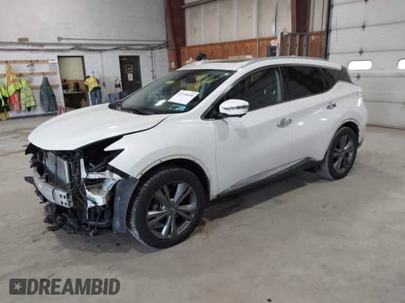 2020 Nissan Murano Platinum with VIN 5N1AZ2DS7LN149378, listed as a IAAI auction lot 42348008 with 53,954 mi miles and . Bid and sale history available at DreamBid. Image 2.