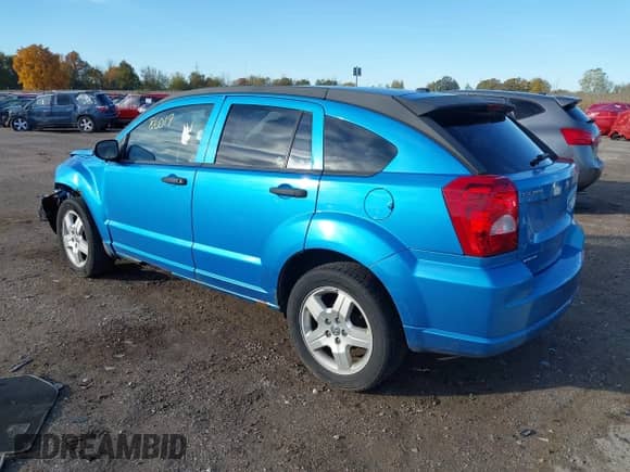2008 Dodge Caliber SXT with VIN 1B3HB48B58D583617, listed as a IAAI auction lot 43486017 with 193,493 mi miles and . Bid and sale history available at DreamBid. Image 3.