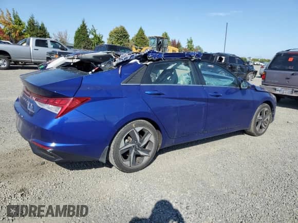 2022 Hyundai Elantra Limited с VIN 5NPLP4AG5NH057722, выставлен на аукционе Copart как лот 81438565 с пробегом Не указан миль и Списание • Salvage title. История ставок и продаж доступна на DreamBid. Изображение 3.