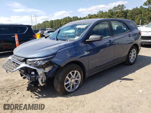 2024 Chevrolet Equinox LS с VIN 3GNAXHEG7RL153454, выставлен на аукционе Copart как лот 84202945 с пробегом 21 756 миль миль и Списание • Salvage title. История ставок и продаж доступна на DreamBid. Изображение 1.