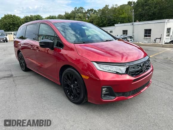 2025 Honda Odyssey Sport-L z VIN 5FNRL6H74SB051735, wystawiony jako Copart lot #71168375 z przebiegiem 10 137 mil mil oraz Nie do naprawy • Non repairable. Historia ofert i sprzedaży dostępna na DreamBid. Obrazek 4.