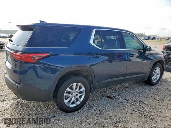 2023 Chevrolet Traverse LS with VIN 1GNERFKW5PJ294894, listed as a Copart auction lot 64830815 with 56,652 mi miles and Clean title. Bid and sale history available at DreamBid. Image 3.