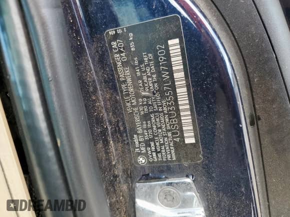 2007 BMW Z4 3.0i with VIN 4USBU33557LW71902, listed as a Copart auction lot 70449625 with 86,099 mi miles and Clean title. Bid and sale history available at DreamBid. Image 12.