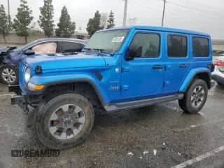 2021 Jeep Wrangler Unlimited Sahara Altitude z VIN 1C4HJXEG7MW728612, wystawiony jako Copart lot #45001535 z przebiegiem 24 027 mil mil oraz Szkoda całkowita • Salvage title. Historia ofert i sprzedaży dostępna na DreamBid. Obrazek 1.
