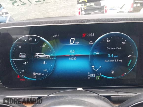 2023 Mercedes-Benz GLE 350 with VIN 4JGFB4JB4PA918619, listed as a IAAI auction lot 41942725 with 16,030 mi miles and . Bid and sale history available at DreamBid. Image 7.