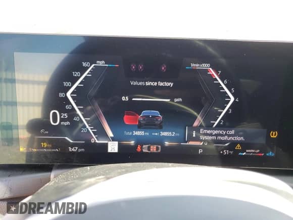 2024 BMW 4 Series M440i xDrive с VIN WBA13AR00RCN92352, выставлен на аукционе Copart как лот 47124615 с пробегом 34 855 миль миль и Списание • Salvage title. История ставок и продаж доступна на DreamBid. Изображение 9.